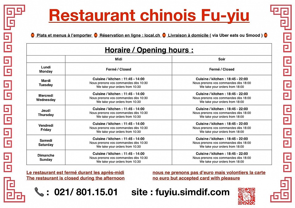 Horaires